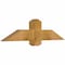 Ekena Millwork Eugene Rough Sawn Timber Gable Bracket, Western Red Cedar, 48"W x 12"H x 4"D x 6"F, 6/12 Pitch GBW048X12X0406EUG00RWR - alternate 2